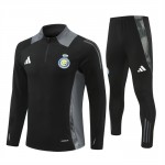 Al Nassr Training Sweatshirts Viertelreißverschluss 2024-25 Schwarze